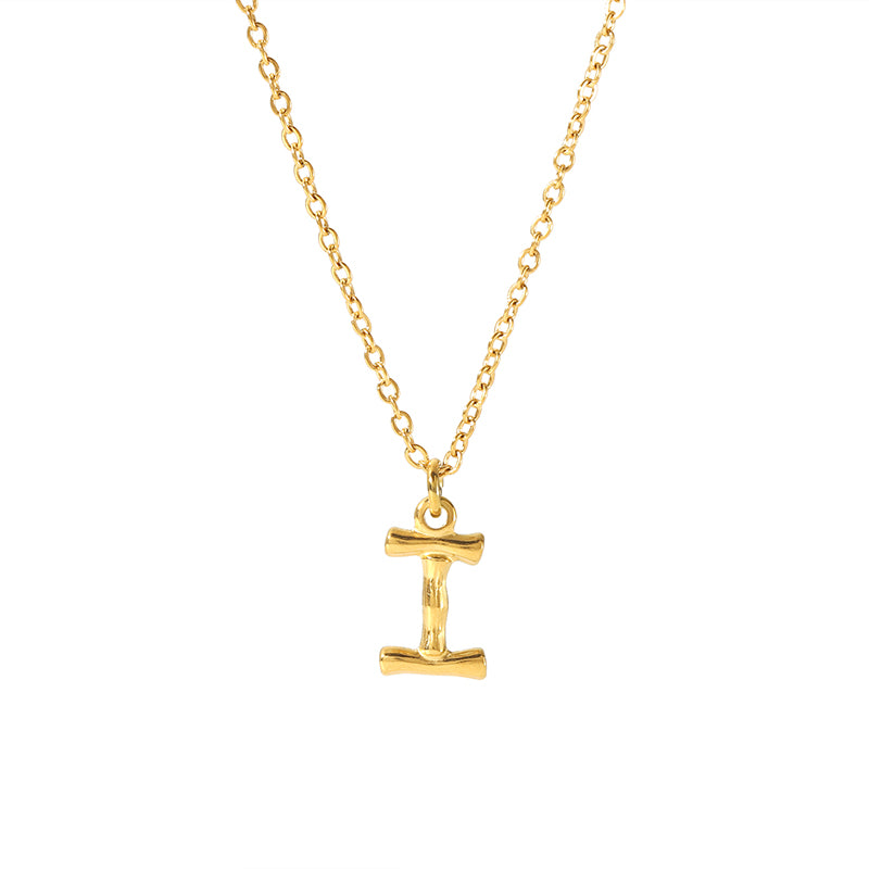 Simple Style Letter Stainless Steel Plating 18k Gold Plated Sweater Chain