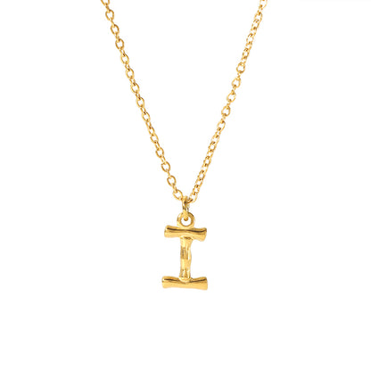 Simple Style Letter Stainless Steel Plating 18k Gold Plated Sweater Chain