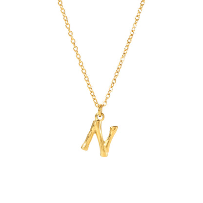 Simple Style Letter Stainless Steel Plating 18k Gold Plated Sweater Chain