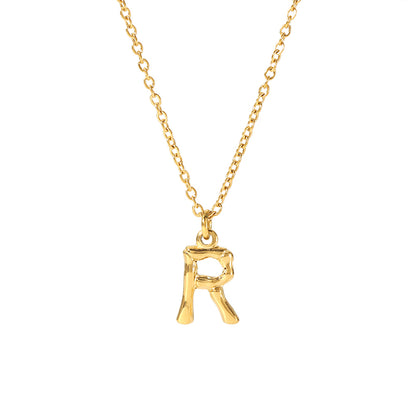 Simple Style Letter Stainless Steel Plating 18k Gold Plated Sweater Chain