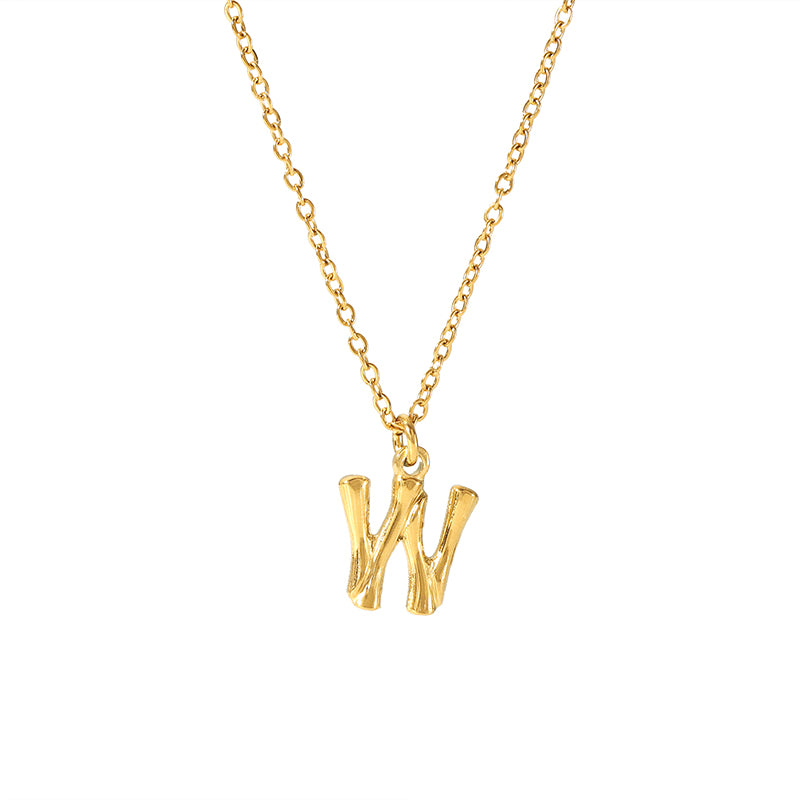 Simple Style Letter Stainless Steel Plating 18k Gold Plated Sweater Chain