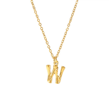 Simple Style Letter Stainless Steel Plating 18k Gold Plated Sweater Chain