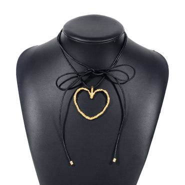 Modern Style Simple Style Heart Shape Alloy Women's Necklace