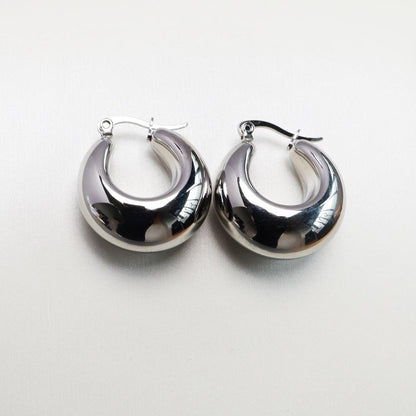 1 Pair Sweet U Shape Plating Stainless Steel Earrings