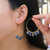 1 Pair Retro Round Plating Stainless Steel Drop Earrings Earrings