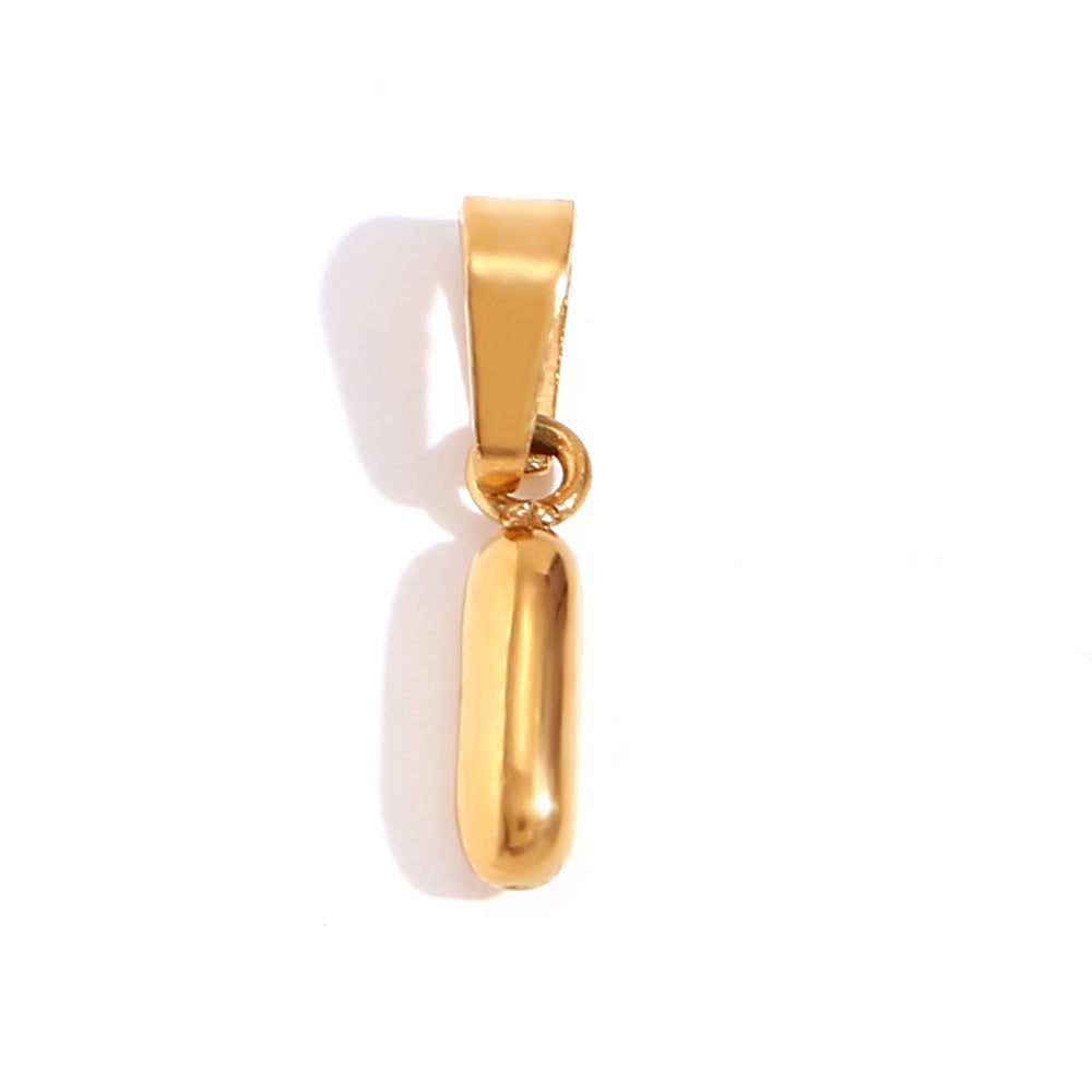 1 Piece Stainless Steel 18K Gold Plated Polished Pendant