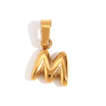 1 Piece Stainless Steel 18K Gold Plated Polished Pendant