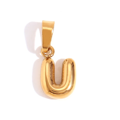 1 Piece Stainless Steel 18K Gold Plated Polished Pendant