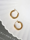 1 Pair Ig Style Simple Style Circle Plating Stainless Steel 18k Gold Plated Hoop Earrings