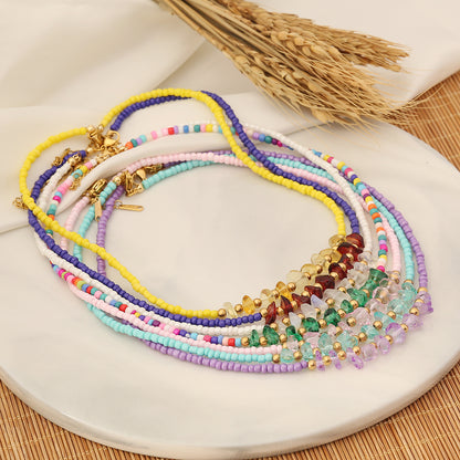 Elegant Lady Irregular Natural Stone Beaded Necklace