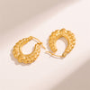 1 Pair Retro Simple Style U Shape Plating Stainless Steel 18k Gold Plated Earrings