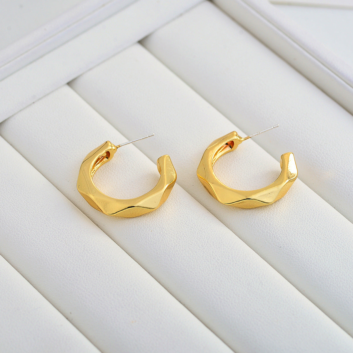 Wholesale Jewelry Basic Simple Style Geometric Copper Alloy Plating Ear Studs