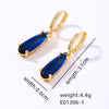 1 Pair Elegant Simple Style Water Droplets Plating Inlay Copper Zircon Gold Plated Drop Earrings