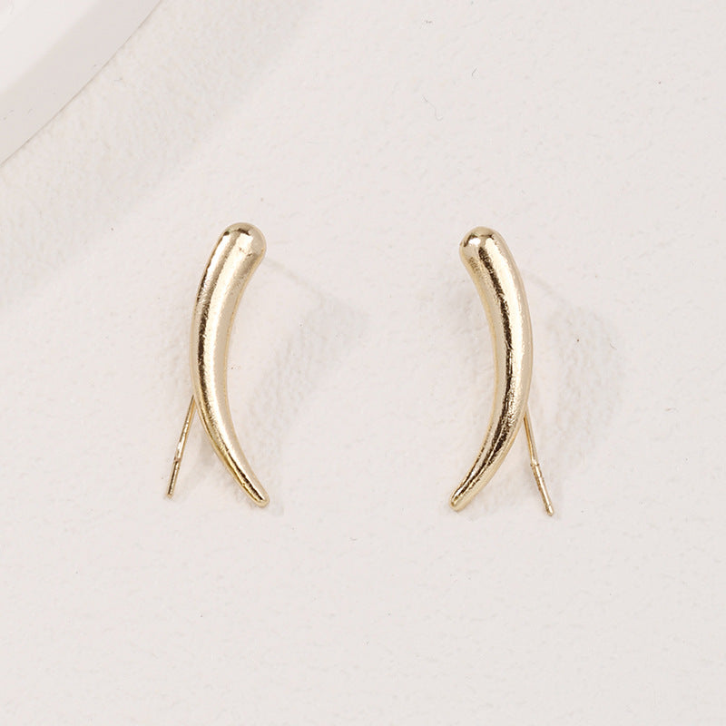 1 Pair Ig Style Simple Style Geometric Plating Alloy Gold Plated Ear Studs