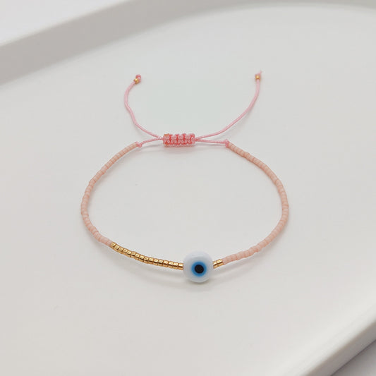 Simple Style Devil's Eye Glass Glass Beaded Women's Bracelets