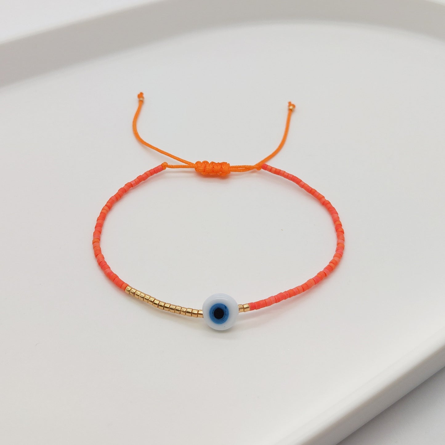 Simple Style Devil's Eye Glass Glass Beaded Women's Bracelets