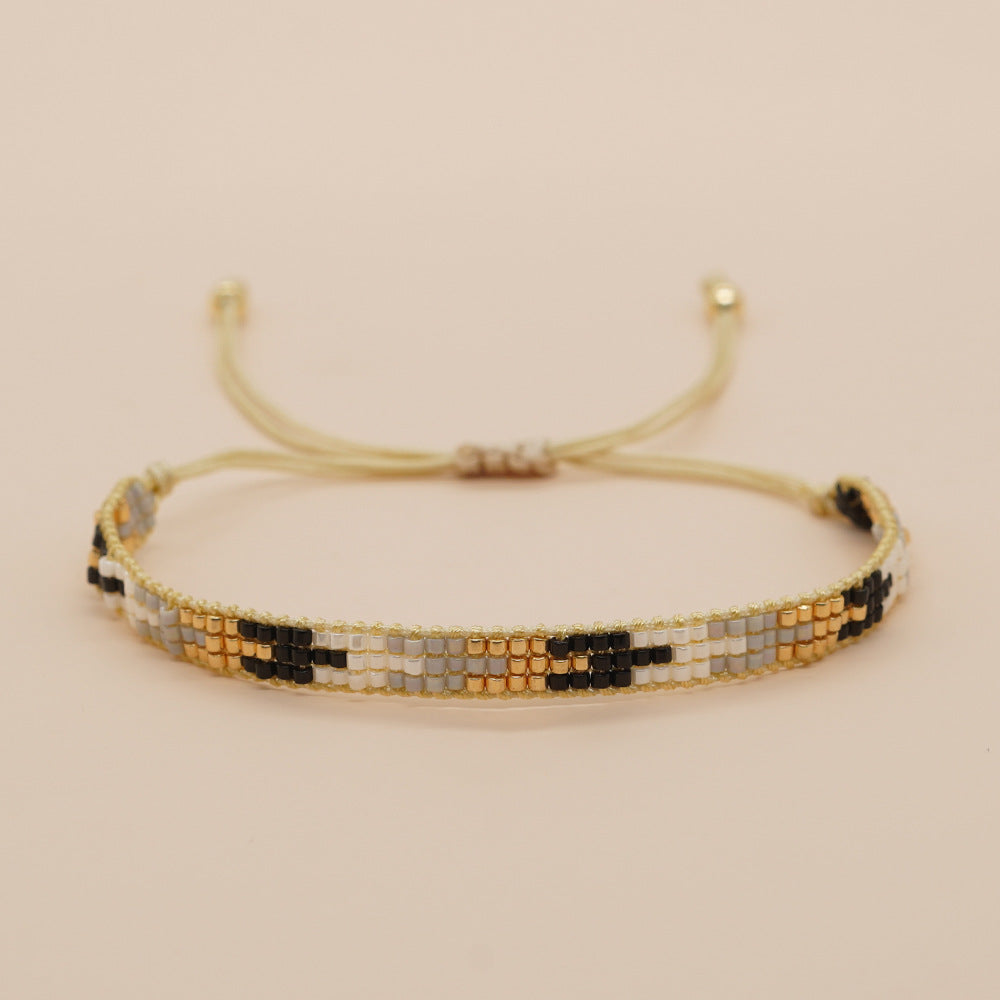 Classic Style Color Block Glass Wholesale Bracelets