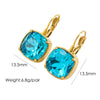 1 Pair Retro Roman Style Geometric Plating Inlay Stainless Steel Zircon 14k Gold Plated Drop Earrings