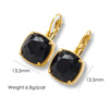 1 Pair Retro Roman Style Geometric Plating Inlay Stainless Steel Zircon 14k Gold Plated Drop Earrings