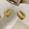 1 Pair Vintage Style U Shape Plating Copper Gold Plated Hoop Earrings