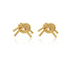 1 Pair Simple Style Solid Color Plating Copper 18k Gold Plated Ear Studs