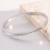 Wholesale Simple Style Solid Color Stainless Steel Inlay Zircon Bangle