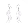 1 Pair Funny Cartoon Plating Stainless Steel Drop Earrings