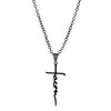 Hip-hop Cross Stainless Steel Plating 18k Gold Plated Pendant Necklace