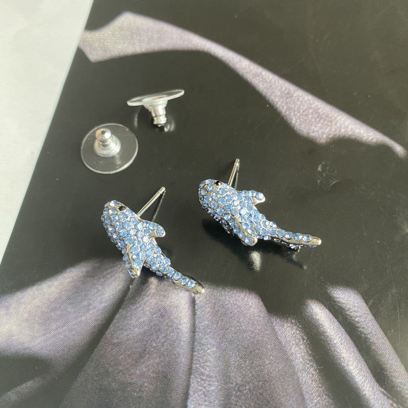 Simple Style Whale Metal Women's Earrings Necklace