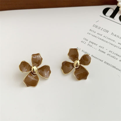 1 Pair Vintage Style Heart Shape Plating Alloy Drop Earrings