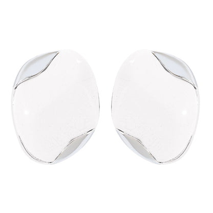 Wholesale Jewelry Modern Style Sweet Simple Style Geometric Alloy Resin Ear Studs