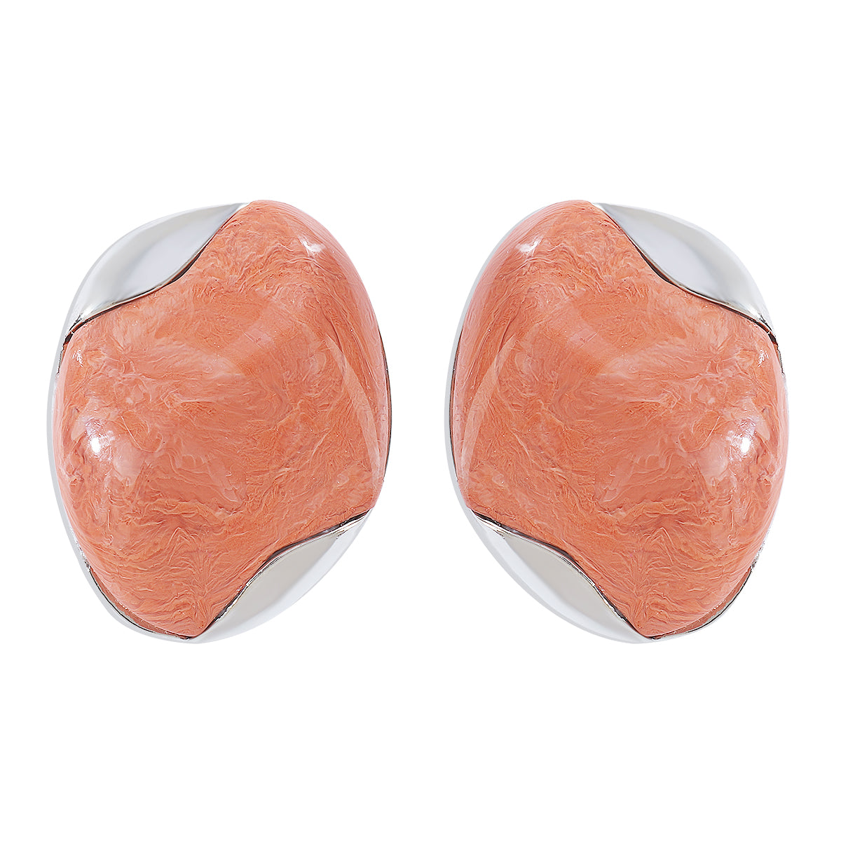 Wholesale Jewelry Modern Style Sweet Simple Style Geometric Alloy Resin Ear Studs