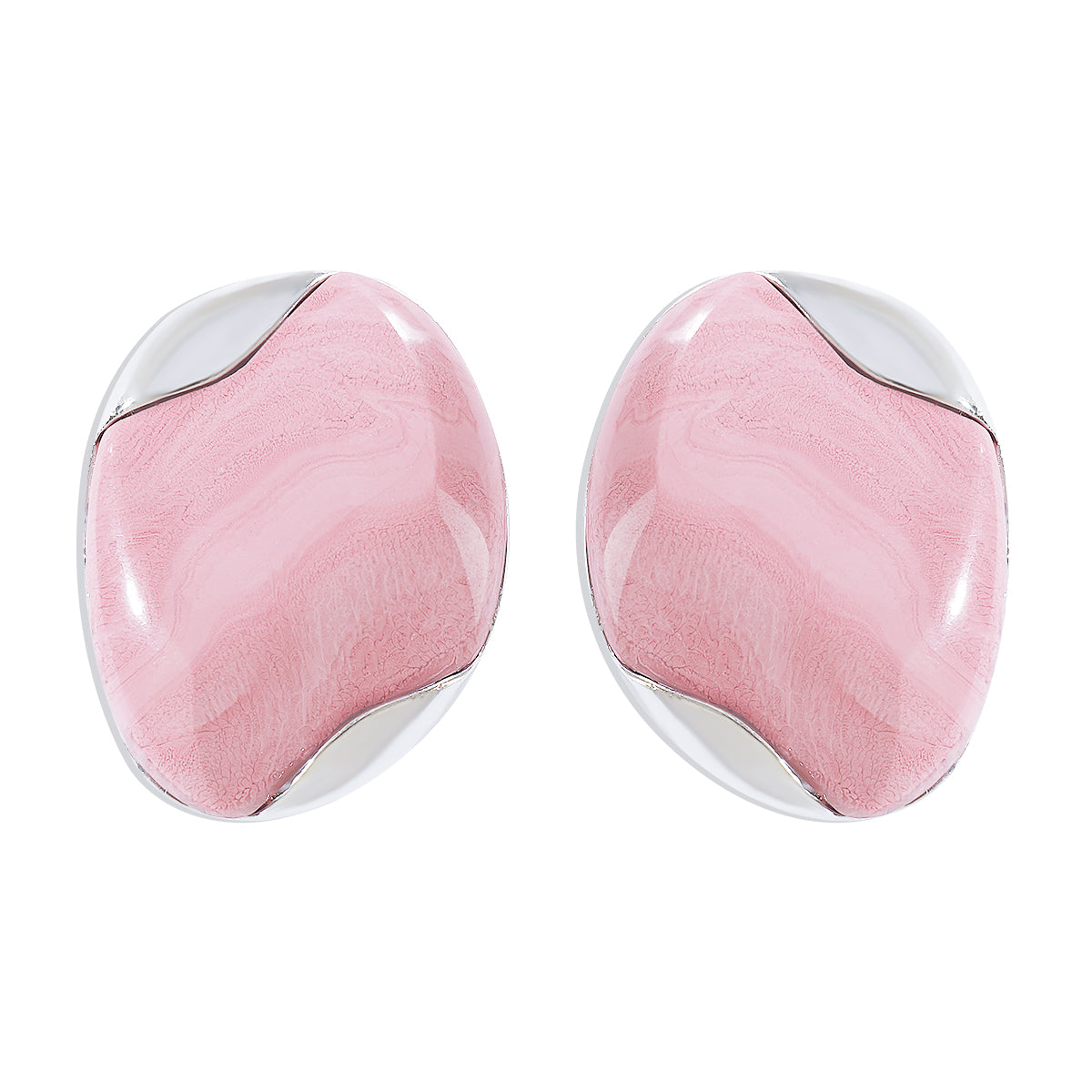 Wholesale Jewelry Modern Style Sweet Simple Style Geometric Alloy Resin Ear Studs