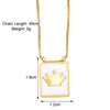 Modern Style Simple Style Crown Copper 18k Gold Plated Pendant Necklace In Bulk