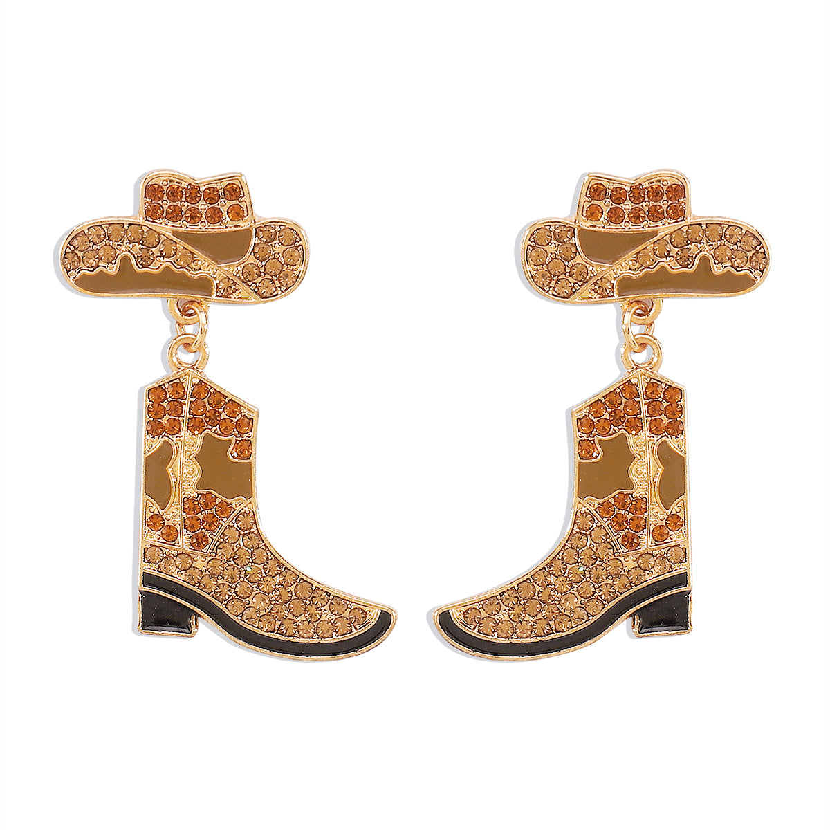 1 Pair Cowboy Style Modern Style Shoe Alloy Drop Earrings