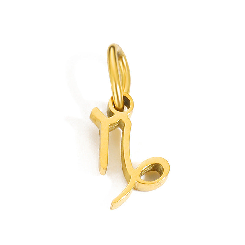 1 Piece Stainless Steel 14K Gold Plated Solid Color