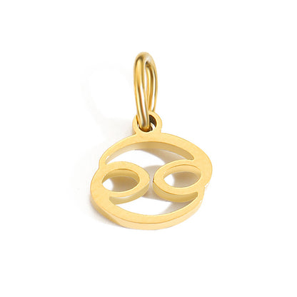 1 Piece Stainless Steel 14K Gold Plated Solid Color