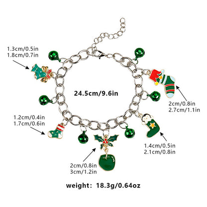 Basic Cartoon Alloy Plating Christmas Unisex Bracelets