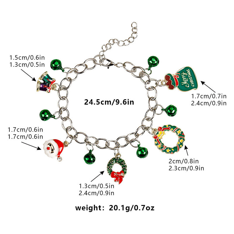 Basic Cartoon Alloy Plating Christmas Unisex Bracelets