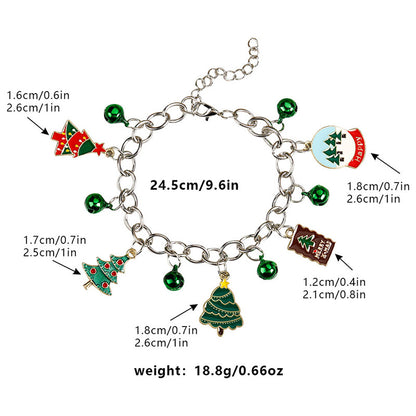 Basic Cartoon Alloy Plating Christmas Unisex Bracelets