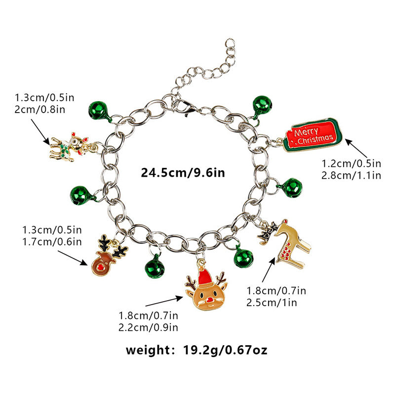 Basic Cartoon Alloy Plating Christmas Unisex Bracelets