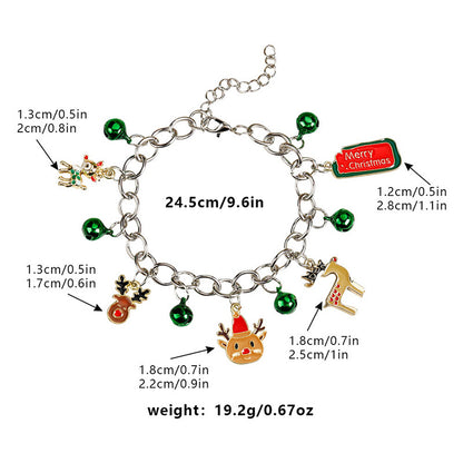 Basic Cartoon Alloy Plating Christmas Unisex Bracelets