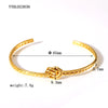 Wholesale Lady Solid Color Stainless Steel Plating 18k Gold Plated Bangle