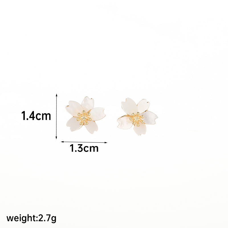 1 Pair Retro Flower Butterfly Lightning Plating Inlay Copper Acrylic Artificial Pearls Zircon 18k Gold Plated Ear Studs