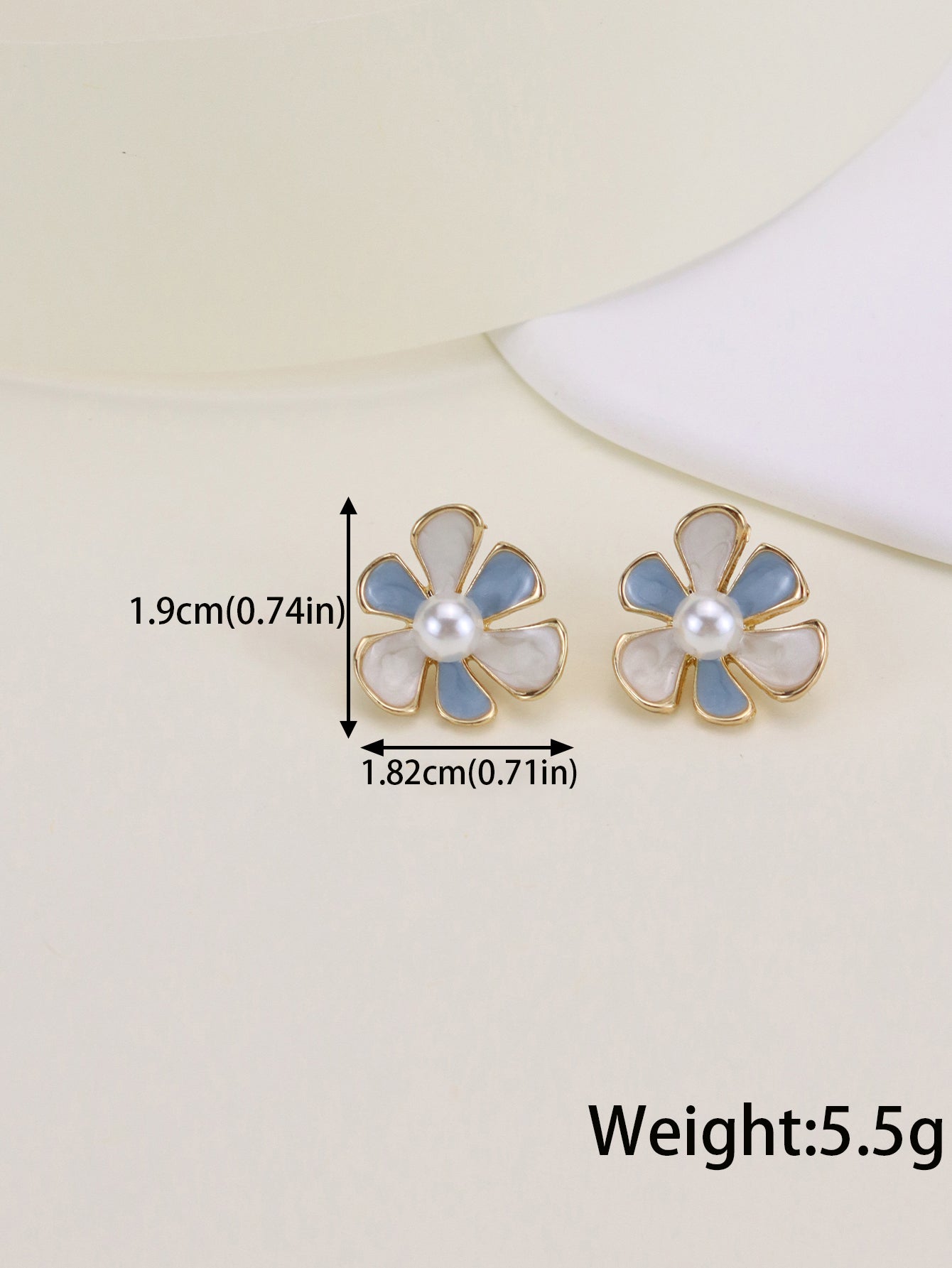 Wholesale Jewelry Simple Style Flower Butterfly Alloy Enamel Stoving Varnish Drop Earrings Ear Studs