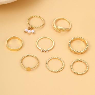 Elegant Leaf Alloy Wholesale Rings