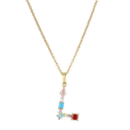 New Fashion Color Zircon Necklace