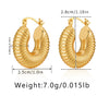 1 Pair Basic Retro Geometric Plating Copper 18k Gold Plated Earrings