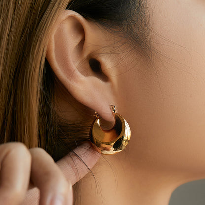 1 Pair Basic Retro Geometric Plating Copper 18k Gold Plated Earrings