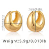 1 Pair Basic Retro Geometric Plating Copper 18k Gold Plated Earrings